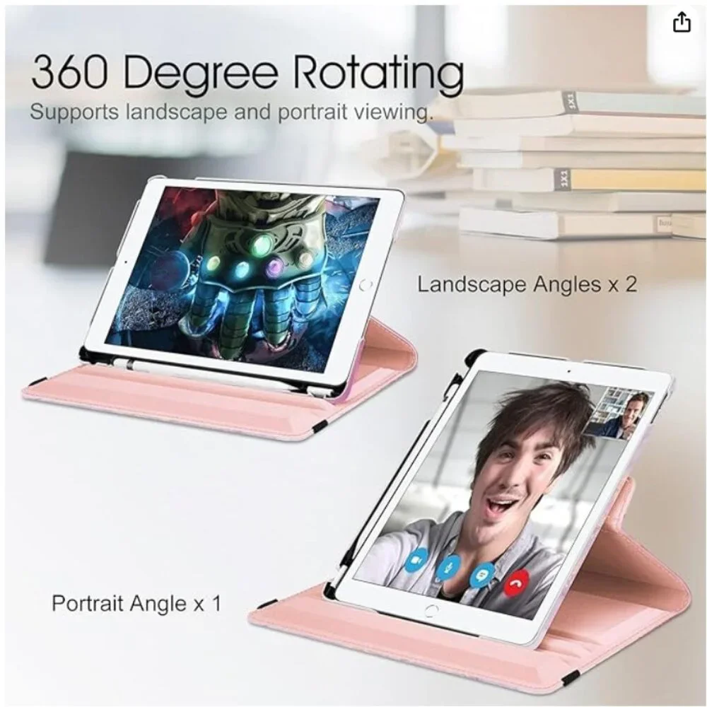 Rotating Case for iPad 9th Gen (2021) / 8th Gen (2020) / 7th Gen (2019) 10.2 In